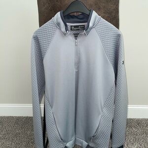 Under Armour Blue Quilted Half-Zip Pullover
